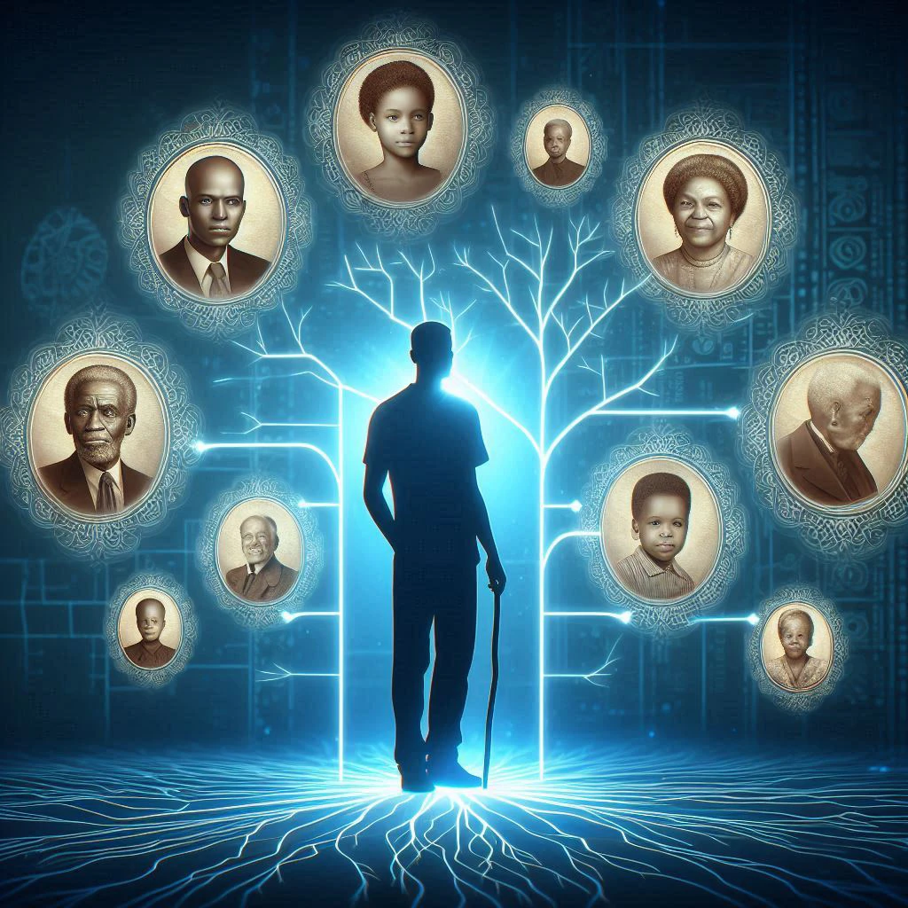 Abstract representation of family roots